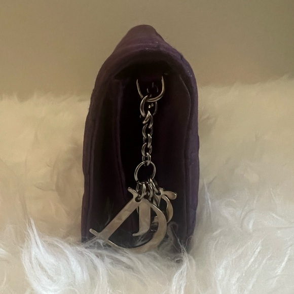 Lady Dior Purple Pouch With Chain - Picture 2 of 5